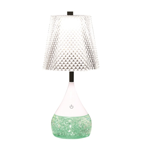 Diamond Shade LED Colour Changing Glitter Lamp 13 x 28cm Diamond Shade LED Colour Changing Glitter Lamp 13 x 28cm