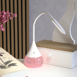 Flexible Neck LED Colour Changing Glitter Lamp 10 x 50cm Flexible Neck LED Colour Changing Glitter Lamp 10 x 50cm