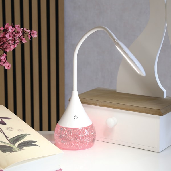 Flexible Neck LED Colour Changing Glitter Lamp 10 x 50cm Flexible Neck LED Colour Changing Glitter Lamp 10 x 50cm