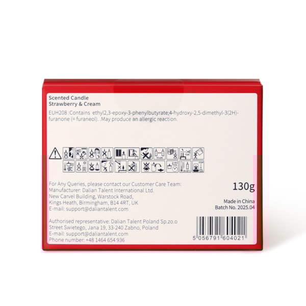 Hello Kitty Strawberry Cream Candle 200g Hello Kitty Strawberry Cream Candle 200g