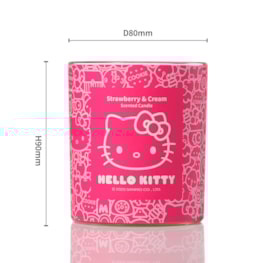 Hello Kitty Strawberry & Cream Candle 213g Hello Kitty Strawberry & Cream Candle 213g