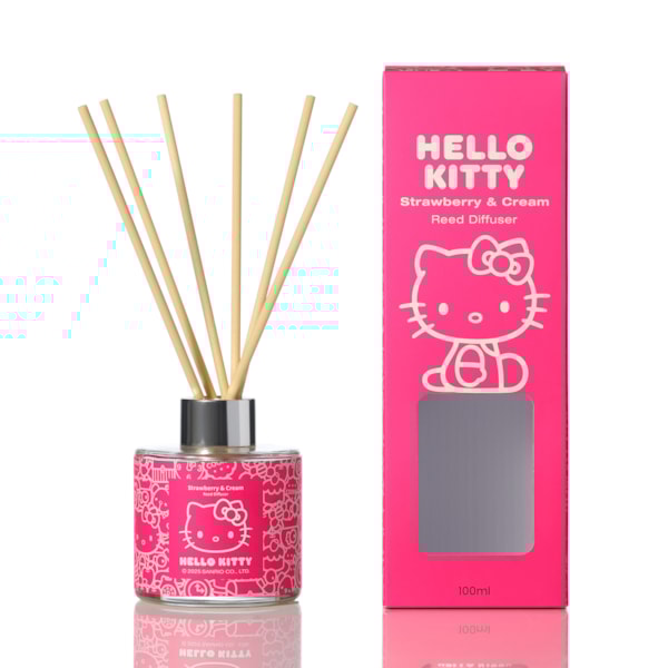 Hello Kitty Strawberry & Cream Reed Diffuser 100ml Hello Kitty Strawberry & Cream Reed Diffuser 100ml