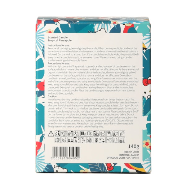 Hello Kitty Tropical Pineapple Candle 140g