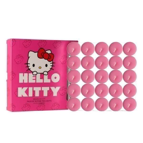 Hello Kitty Pink Tealights Pack 50 Hello Kitty Pink Tealights Pack 50