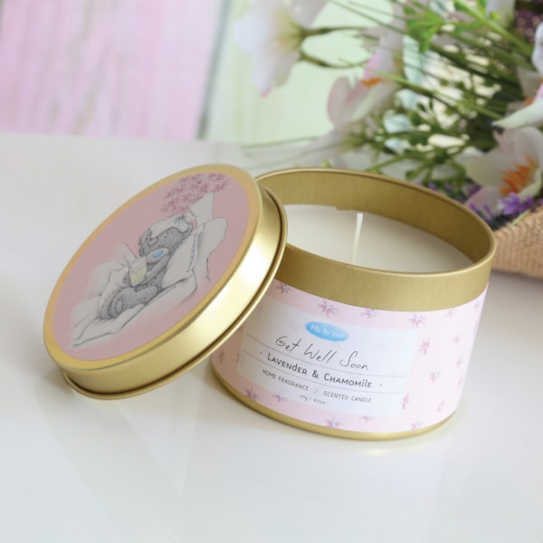 Me To You Bear Candle Tin - Get Well Soon
