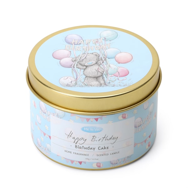 Me To You Bear Candle Tin - Happy Birthday