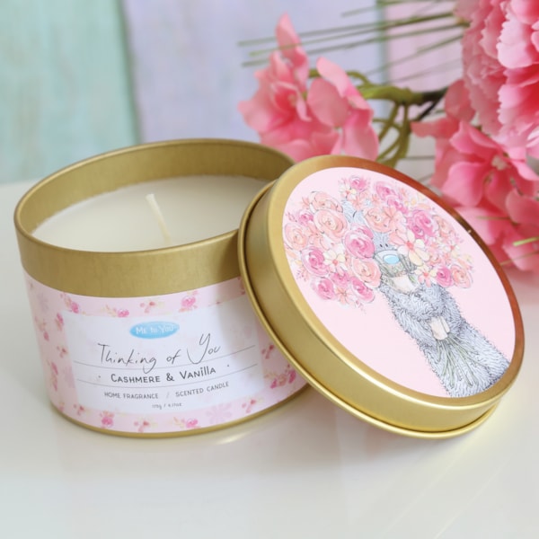 Me To You Bear Candle Tin - Thinking of you