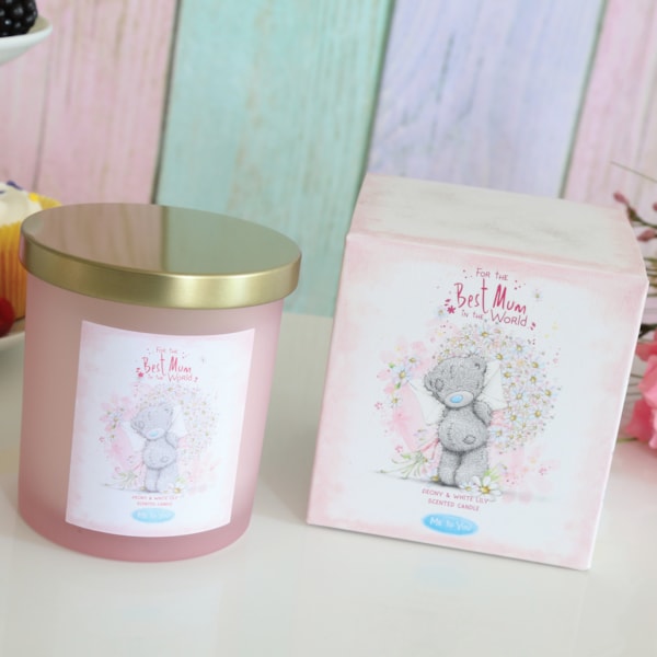 Me To You Bear Glass Candle  – Best Mum