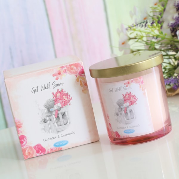 Me To You Bear Glass Candle – Get Well Soon