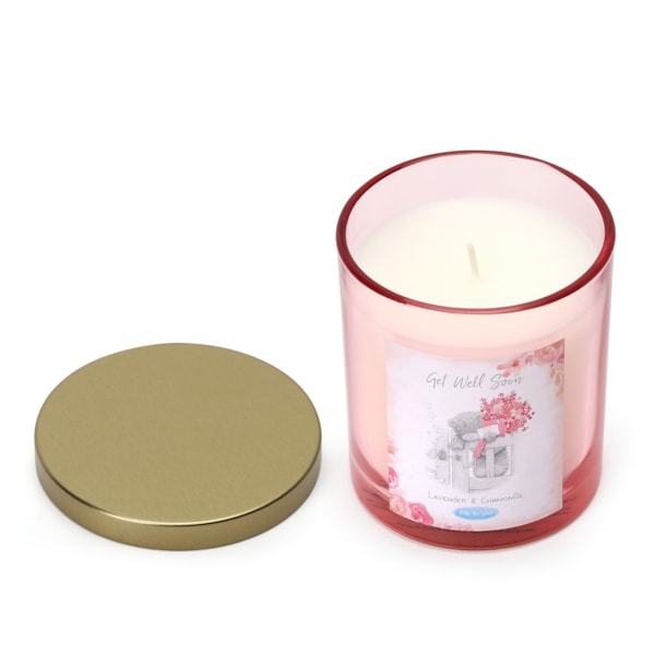 Me To You Bear Glass Candle – Get Well Soon