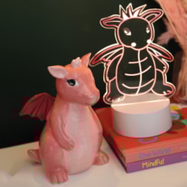 Monster and Dragon 2 in 1 Acrylic Lamp 21cm Monster and Dragon 2 in 1 Acrylic Lamp 21cm