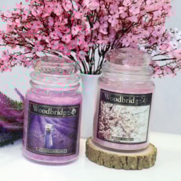 Lavender & Bergamot Woodbridge Large Scented Candle Jar Lavender & Bergamot Woodbridge Large Scented Candle Jar