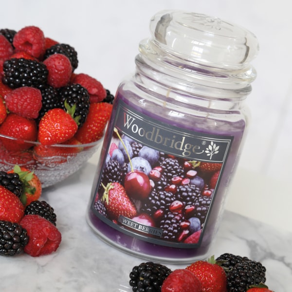Sweet Berries Woodbridge Large Scented Candle Jar Sweet Berries Woodbridge Large Scented Candle Jar