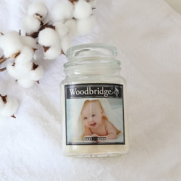 Baby Powder Woodbridge Large Scented Candle Jar Baby Powder Woodbridge Large Scented Candle Jar