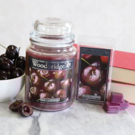 Black Cherries Woodbridge Large Scented Candle Jar