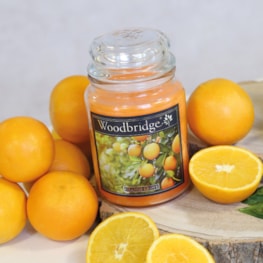 Orange Grove Woodbridge Large Scented Candle Jar Orange Grove Woodbridge Large Scented Candle Jar
