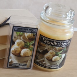 Creamy Vanilla Woodbridge Large Scented Candle Jar Creamy Vanilla Woodbridge Large Scented Candle Jar