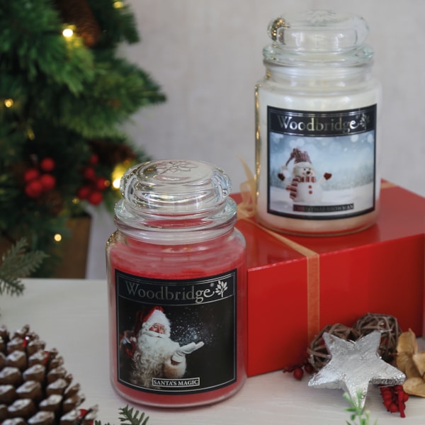 Santa's Magic Woodbridge Large Scented Candle Jar