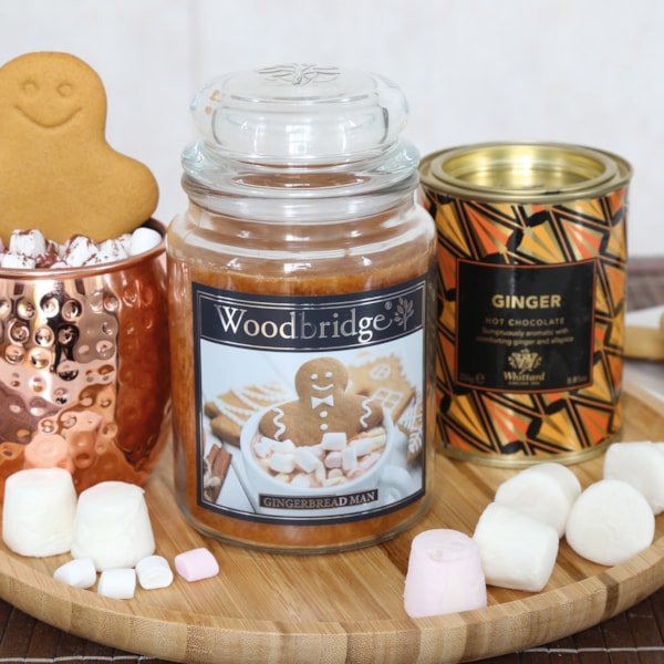 Gingerbread Man Woodbridge Large Scented Candle Jar Gingerbread Man Woodbridge Large Scented Candle Jar