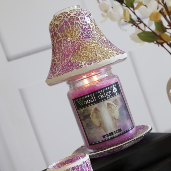 Angel Wings Woodbridge Large Scented Candle Jar Angel Wings Woodbridge Large Scented Candle Jar