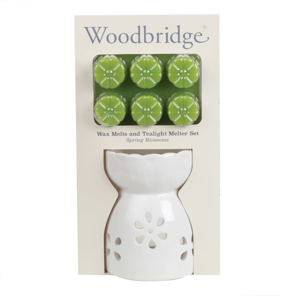 Woodbridge Wax Melts & Tealight Melter Set – Spring Blossoms Woodbridge Wax Melts & Tealight Melter Set – Spring Blossoms