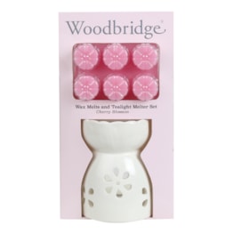 Woodbridge Wax Melts & Tealight Melter Set – Cherry Blossom Woodbridge Wax Melts & Tealight Melter Set – Cherry Blossom
