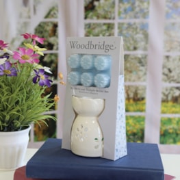 Woodbridge Wax Melts & Tealight Melter Set – Wildflower Meadow Woodbridge Wax Melts & Tealight Melter Set – Wildflower Meadow