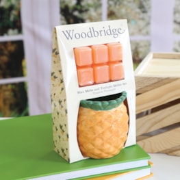 Woodbridge Wax Melts & Tealight Melter Set – Tropical Pineapple