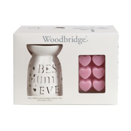 Woodbridge Wax Melts & Tealight Melter Set – Best Mum Ever Woodbridge Wax Melts & Tealight Melter Set – Best Mum Ever