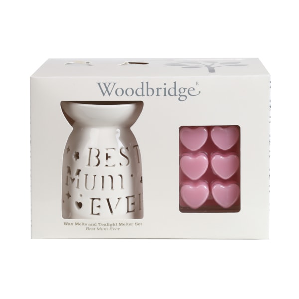 Woodbridge Wax Melts & Tealight Melter Set – Best Mum Ever Woodbridge Wax Melts & Tealight Melter Set – Best Mum Ever