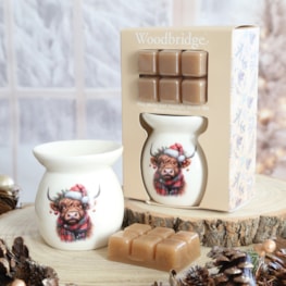 Woodbridge Wax Melts & Tealight Melter Set – Highland Cow