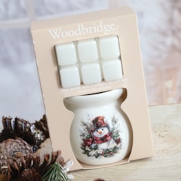 Woodbridge Wax Melts & Tealight Melter Set – Snowman