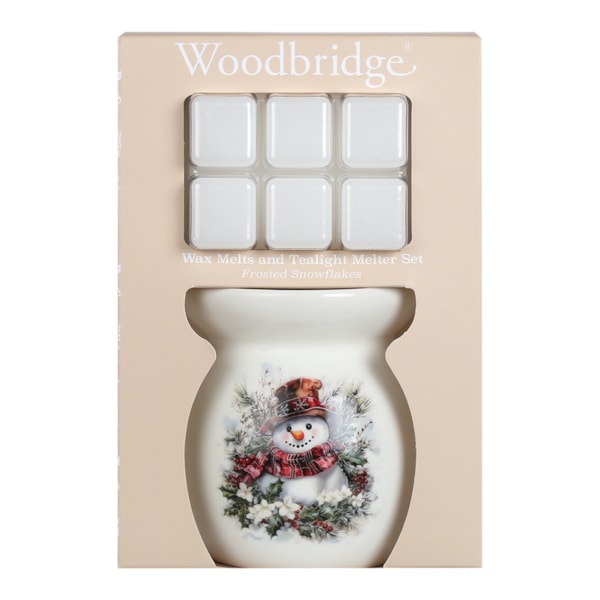 Woodbridge Wax Melts & Tealight Melter Set – Snowman Woodbridge Wax Melts & Tealight Melter Set – Snowman