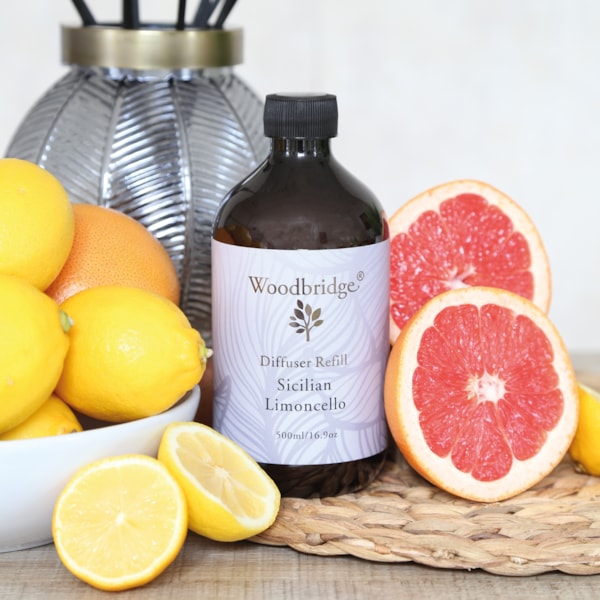 Sicilian Limoncello - Reed Diffuser Liquid Refill Bottle by Woodbridge 500ml Sicilian Limoncello - Reed Diffuser Liquid Refill Bottle by Woodbridge 500ml