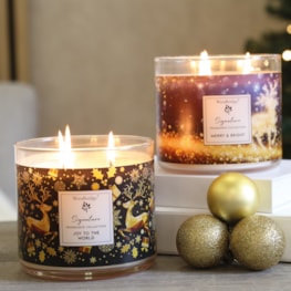 Joy to the World Wax Tumbler Candle Jar by Woodbridge 410g Joy to the World Wax Tumbler Candle Jar by Woodbridge 410g