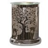 Electric Wax Melter Touch - Silver Silhouette Woodland Deer 17cm Electric Wax Melter Touch - Silver Silhouette Woodland Deer 17cm