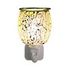 Wax Melter Plug In - Silver Glass Mosaic 12cm Wax Melter Plug In - Silver Glass Mosaic 12cm