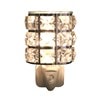 Wax Melter Plug In - Metal and Crystal 12cm Wax Melter Plug In - Metal and Crystal 12cm