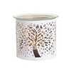 Tealight Wax Melter and Candle Holder - White Silhouette Tree of Life 10.5cm Tealight Wax Melter and Candle Holder - White Silhouette Tree of Life 10.5cm