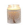 Tealight Wax Melter and Candle Holder - White Silhouette Tree of Life 10.5cm Tealight Wax Melter and Candle Holder - White Silhouette Tree of Life 10.5cm