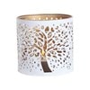 Tealight Wax Melter and Candle Holder - White Silhouette Tree of Life 10.5cm Tealight Wax Melter and Candle Holder - White Silhouette Tree of Life 10.5cm