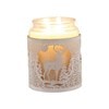 Tealight Wax Melter and Candle Holder - White Silhouette Stag 10.5cm Tealight Wax Melter and Candle Holder - White Silhouette Stag 10.5cm