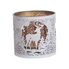 Tealight Wax Melter and Candle Holder - White Silhouette Stag 10.5cm Tealight Wax Melter and Candle Holder - White Silhouette Stag 10.5cm