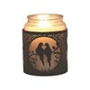 Tealight Wax Melter & Candle Holder - Black & Silver Silhouette Doves 10.5cm Tealight Wax Melter & Candle Holder - Black & Silver Silhouette Doves 10.5cm