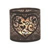 Tealight Wax Melter & Candle Holder - Black & Silver Silhouette Heart 10.5cm Tealight Wax Melter & Candle Holder - Black & Silver Silhouette Heart 10.5cm
