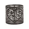 Tealight Wax Melter & Candle Holder - Black & Silver Silhouette Heart 10.5cm Tealight Wax Melter & Candle Holder - Black & Silver Silhouette Heart 10.5cm