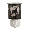 Wax Melter Plug In - Black & Gold Silhouette Stag 13cm Wax Melter Plug In - Black & Gold Silhouette Stag 13cm