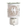 Wax Melter Plug In - White & Gold Silhouette Doves 13cm Wax Melter Plug In - White & Gold Silhouette Doves 13cm