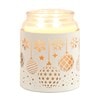 Tealight Wax Melter and Candle Holder - White Silhouette Melter Baubles Tealight Wax Melter and Candle Holder - White Silhouette Melter Baubles