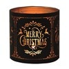 Tealight Wax Melter and Candle Holder - Black Silhouette Merry Christmas Tealight Wax Melter and Candle Holder - Black Silhouette Merry Christmas